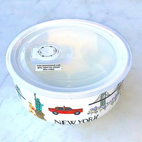 GRACE’S TEAWARE NEW YORK CONTAINER BOWL NEW 26 OZ CITY SCENE 6 IN PORCELAIN - Picture 3 of 7